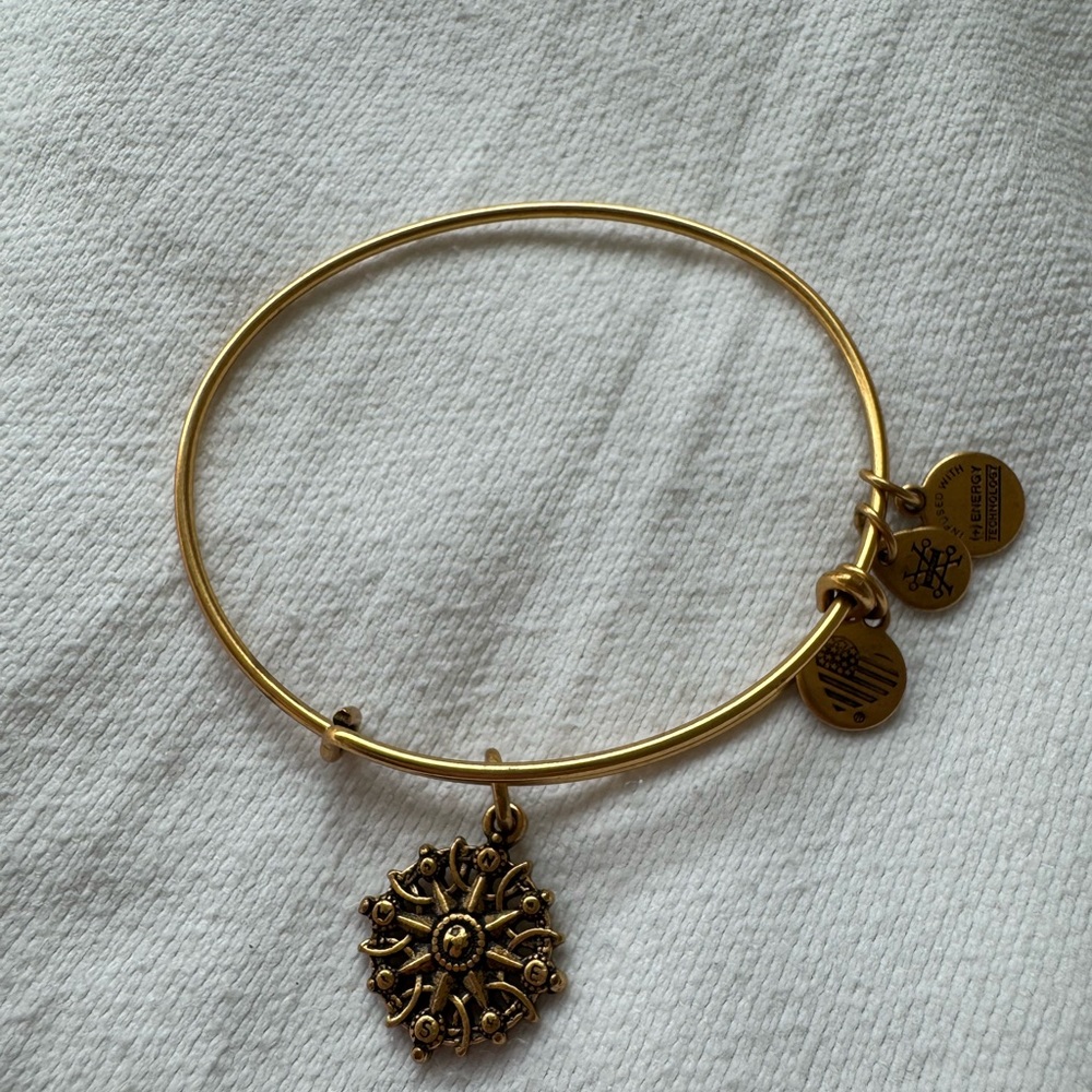 Alex and Ani compass Charm bangle Bracelet